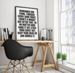 Tupac Poster, Keep Ya Head Up, Lyric Print, 2pac, Rap Quote, Black and White, Hip Hop poster