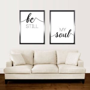 Be Still My Soul Print, Minimalist Art, Typography Art, Home Wall Art, Poster