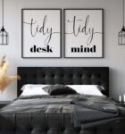 Tidy Desk Tidy Mind Wall Art, Office Decor, Set of 2 Prints, Typography, Minimalist Print, Multiple Sizes, Home Wall Art Decor