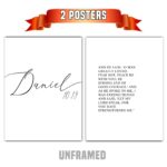 Daniel 10:19, Peace Be With You, Set of 2 Prints, Multiple Sizes, Home Wall Art Decor, Easter Quote