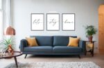 Let's Stay Home, Set of 3 Prints, Minimalist Art, Home Wall Decor, Multiple Sizes
