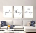 Good Things Are Coming, Set of 3 Prints, Minimalist Art, Home Wall Decor, Multiple Sizes