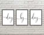 Day by Day, Set of 3 Prints, Minimalist Art, Home Wall Decor, Multiple Sizes