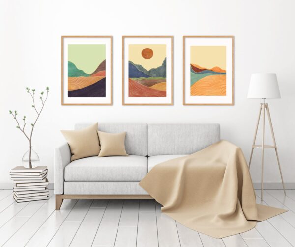 Sand Boho, Set of 3 Prints, Home Wall Art Decor, Poster Print