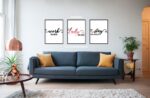 Lady Boss, Quote Poster Print, Home Wall Art Decor, Set of 3 Prints