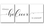 Always Believe In Yourself, Set of 3 Prints, Minimalist Art, Home Wall Decor, Multiple Sizes