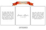 Wedding Vows, Mr and Mrs Couple, Set of 3 Poster Prints, Minimalist Art, Home Wall Decor, Custom Personalized