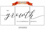 My Growth Is A Continuous Process, Set of 3 Poster Prints, Minimalist Art, Home Wall Decor, Multiple Sizes