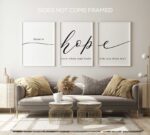There Is Hope, Set of 3 Poster Prints, Minimalist Art, Home Wall Decor, Multiple Sizes